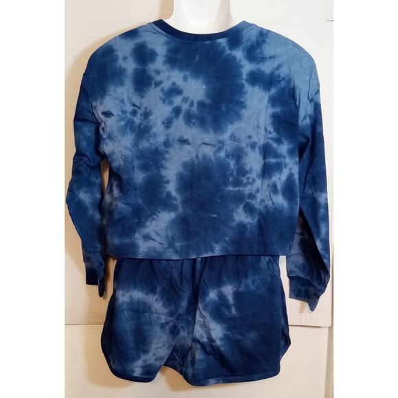 Toronto Maple Leafs Wear by Erin Andrews Tie-Dye Lounge Set Large - Picture 6 of 7